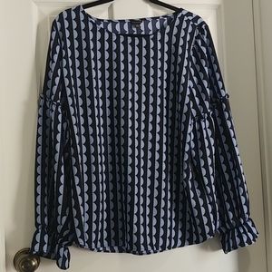 Ruffle Sleeve Blouse